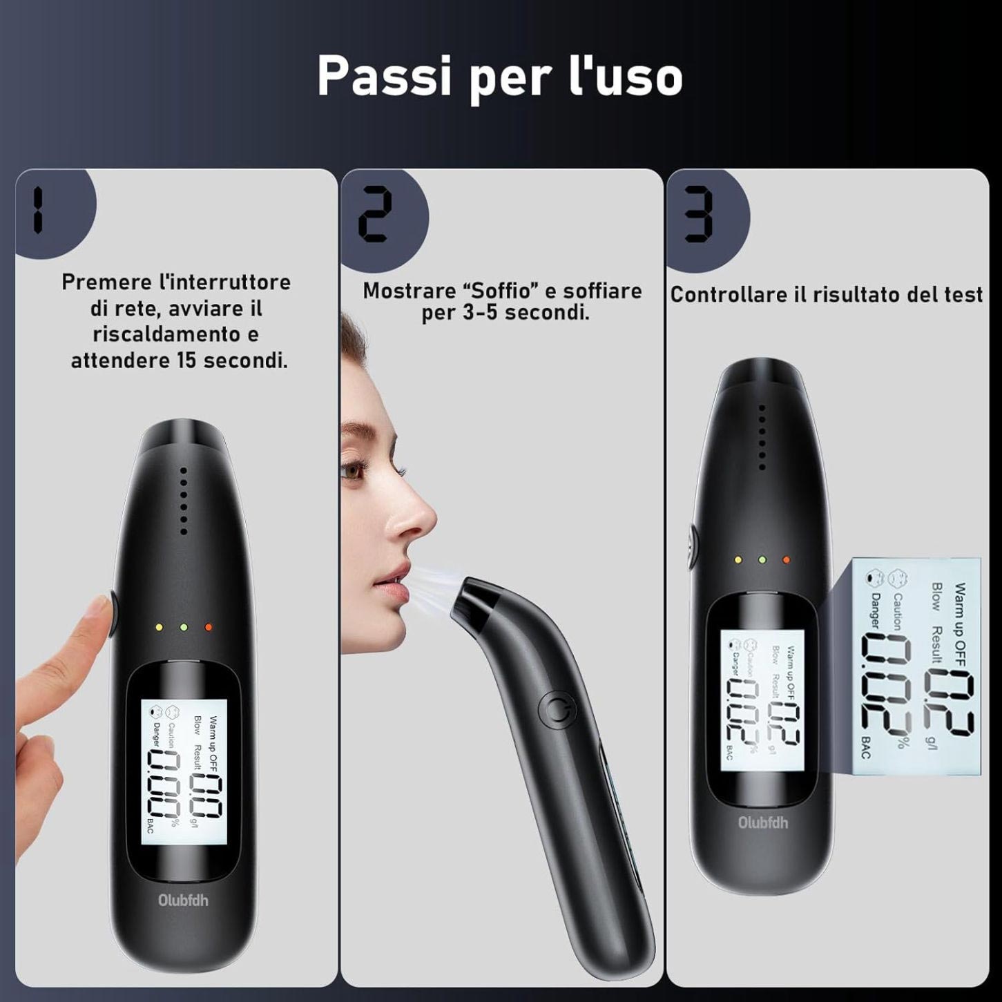 come usare alcol tester